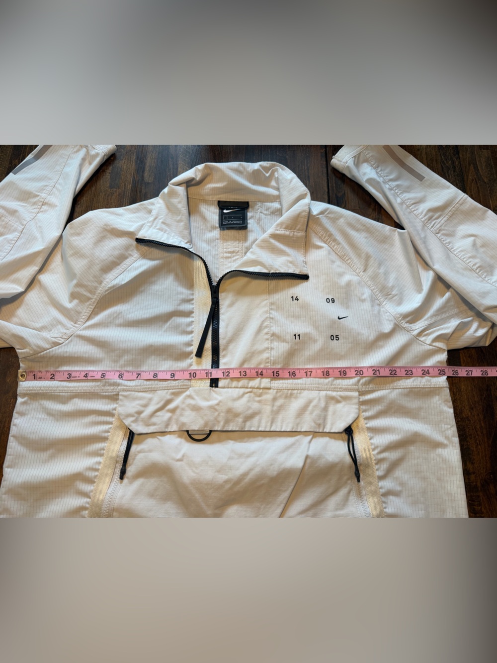 Nike Sportswear Tech Pack Nylon Jacket L White Tech Pack CK0711-094 Windbreaker - Picture 9 of 11